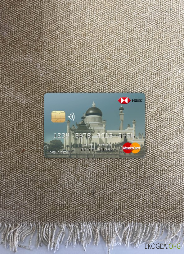 Brunei Banque HSBC mastercard photolook recto